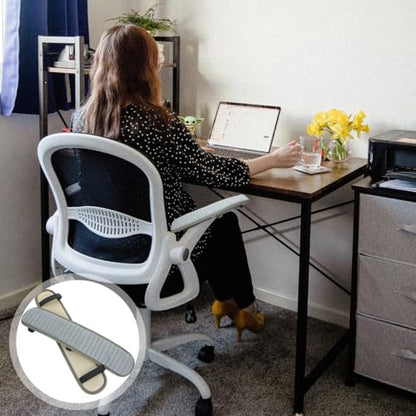 Uonlytech Chair Armrest Cover 17.91X3.74X1.77In Plush Office Chair Armrest Protector with Anti-Slip and Detachable Design for Comfortable Desk Seating