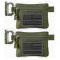 FRTKK 2 Pack Tactical Compact EDC Pouches Military Molle Utility Pouch Accessories Organizer Pouch Coin Purse Keychain Pocket Credit Card Holder Waist Pack - color: Army green 3