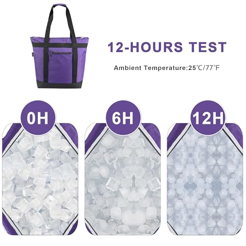 BeeGreen Insulated Cooler Bag Leakproof Freezer Shopping Tote for Groceries Heavy Duty Thermal Food Delivery Bag - color: Gray, style: Sling Cooler