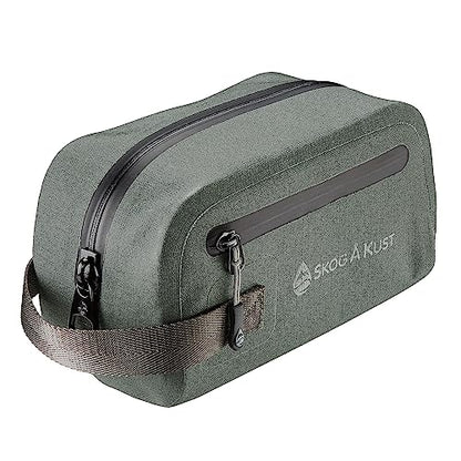Skog Å Kust DoppSak Waterproof & Leak-proof Travel Toiletry Bag (Grey, Small) - color: Grey, size: Small