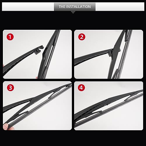 Replacement for Hyundai Tucson 2010 2011 2012 2013 2014 2015 Rear Windshield Wiper Blade and Arm Assembly-Car Back window wiper Arm Blade Complete Set - size: For Hyundai Tucson 2010-2015