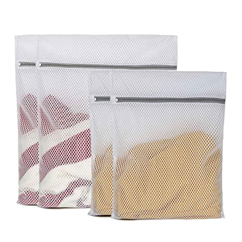 Mesh Laundry Bags for Delicates(2XL+2L), Laundry Bags Mesh Wash Bags, 125gsm Lingerie Bags - size: Set of 4(2L+2XL)