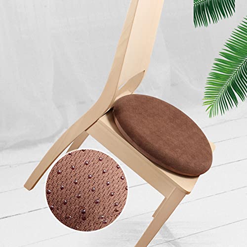 Sigmat Memory Foam Seat Cushion Anti-Slip Soft Round Stool Cushion Chair Pad 15 Inch Camel - color: Camel, size: 15 Inch