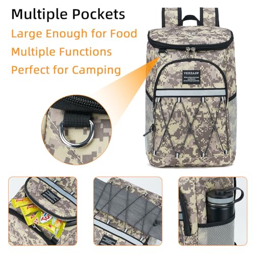 Backpack Cooler Backpack 26 Cans Insulated Leak Proof for Women Men Beach Camping Picnic Fishing Hiking Lunch Backpack Waterproof Cooler - color: Biack,White,Gray, size: Medium