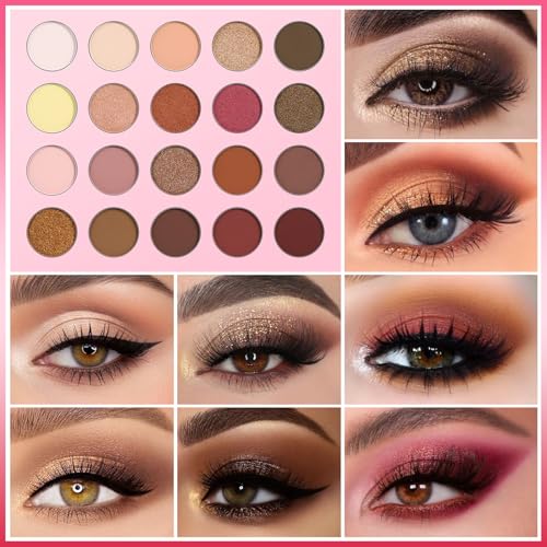 UCANBE Pretty All Set Eyeshadow Palette Pro 86 Colors Holiday Makeup Kit, Matte Shimmer Glitter Eye Shadows Highlighter Blush Contour All-in-One Make Up Pallet Christmas Valentines Gift Set - color: Palette D