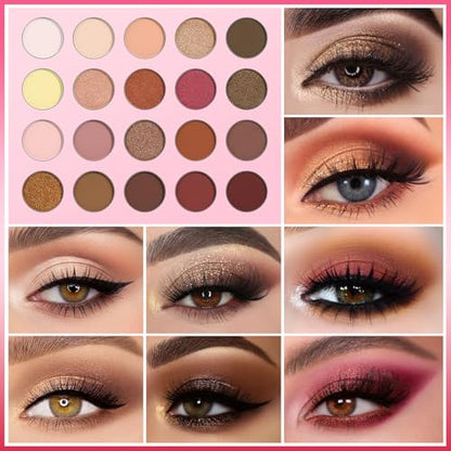 UCANBE Pretty All Set Eyeshadow Palette Pro 86 Colors Holiday Makeup Kit, Matte Shimmer Glitter Eye Shadows Highlighter Blush Contour All-in-One Make Up Pallet Christmas Valentines Gift Set - color: Palette D