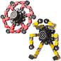 Gokeey Stocking Stuffers Gifts for Grandkids Transformable Fidget Spinners for Kids and Adults Stress Relief Sensory Fidget Toys for Boys Age 8-13 Teen Girls Kids Toys2 Pcs - style: 2PC-yellow&red