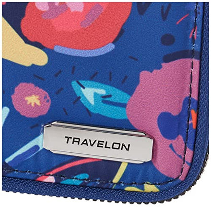 Travelon RFID Blocking Passport Zip Wallet - color: Mod Floral