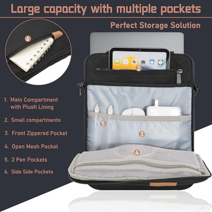 13.3-14 Inch Laptop Sleeve Bag, Padded Carrying Case for New MacBook Neo 13" (A18 Pro), MacBook Pro 14" M5/M4/M3/M2 14" /13", MacBook Air 13.6"/14" M5/M4/M3/M2 2026-2022, Surface Pro AI PC/9/8 13" - color: Black, size: 13.3-14 Inch