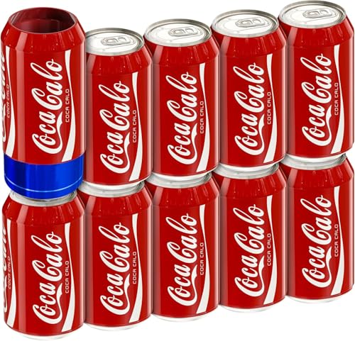 BeerSkin Skywin Silicone Can Covers that Look Like Soda - 10 Pack 12 oz (355ml), Reusable & Durable Soda Can Cover, Fun Kozies for Cans for Camping, Parties, Outdoor, Beach Accessories (Red) - size: Red