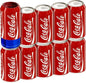 BeerSkin Skywin Silicone Can Covers that Look Like Soda - 10 Pack 12 oz (355ml), Reusable & Durable Soda Can Cover, Fun Kozies for Cans for Camping, Parties, Outdoor, Beach Accessories (Red) - size: Red