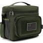 FlowFly Tactical Lunch Bag Large Insulated Lunch Box Cooler Tote for Men, Women with MOLLE/PALS Webbing (Army#Green, Medium) - color: Army#Green, size: Medium