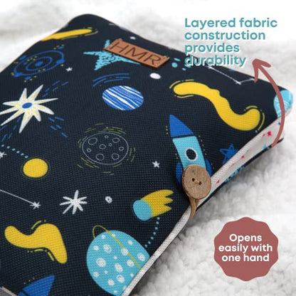 HAMUR Baby Diaper Bag Organizer – Compact & Foldable Stroller Pouch for Newborn Essentials | Travel-Friendly | Fits Boys & Girls (Space) - color: Space