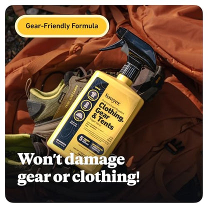 Sawyer Products Premium Permethrin Insect Repellent for Clothing, Gear & Tents - size: 24 Fl Oz (Pack of 1), style: Trigger Spray