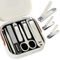 Nail Clipper Set for Men and Women, 7 Pcs Toenail Clippers, Stainless Steel Fingernail Clipper, and Travel Case Manicure Set, Gift Ideas (Beige) - color: Beige