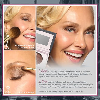 LAURA GELLER NEW YORK Gellers Greatest Kit - Baked Face & Eye Palette New York Minute + 4-in-1 Travel Makeup Brush - color: 03 New York Minute Eye Palette & Makeup
