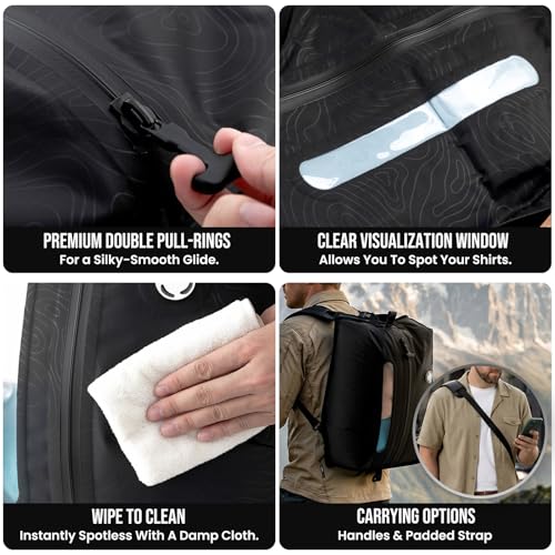 TAILI Travel Vacuum Compression Storage Bags with Wireless Pump -Vacuum Seal Bags (2Pack) for Travel Essentials, Space Saving, Wear-resistant & Waterproof Packing Cubes backpack for Clothing& Luggage - size: 2 Pack