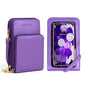 Crossbody Cellphone Purse Women Touch Screen Bag RFID Blocking Wallet Handbag Shoulder Strap - color: Purple-small, size: Small