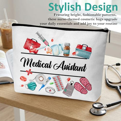 Nurse Graduation Gifts for Women, Nurse Medical Makeup Bag Appreciation Birthday Gifts for Nurses, Medical Assistant Travel Cosmetic Pouch Bags with Zipper - B04 - style: Medical Assistant