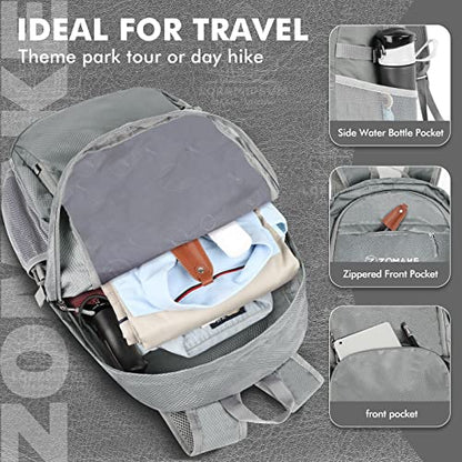 ZOMAKE Lightweight Packable Backpack 30L, Foldable Hiking Backpacks Water Resistant Compact Folding Daypack for Travel(Sliver Grey) - color: Sliver Grey