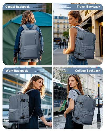 VGCUB Large Travel Backpack Bag for Women Men,Carry on Backpack,17 Inch Laptop Business Work Waterproof Backpack with Laptop Compartment,Person Item Flight Approved,Mochila de Viaje,Royal Blue - color: Royal Blue, style: Large