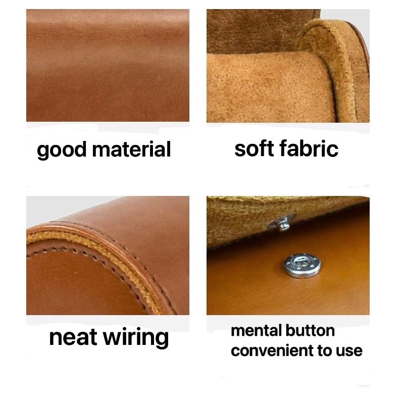 Luxury Leather Watch Storage Box Travel Single Watch Case Watch Gift Box for Christmas Anniversary Birthday(Brown) - color: Single-Brown brown
