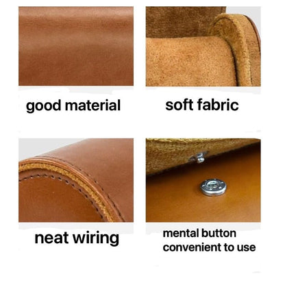 Luxury Leather Watch Storage Box Travel Single Watch Case Watch Gift Box for Christmas Anniversary Birthday(Brown) - color: Single-Brown brown