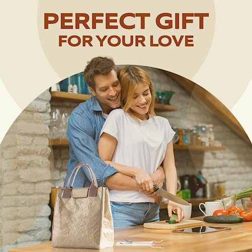 VonNova Women’s Insulated Lunch Bag with Premium 4mm Cooler Insulation, Cute Large 7L Lunch Tote for Office, Durable Small Lunch Box for Women, Stylish Lunchbox for Adults, Teens, Nurses, Teachers - color: Beige