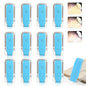 VZZNN 12 Pack Reading Light,Rechargeable Book Light for Reading in Bed,Clip-On Book Lights with 3 Color Temperature,Bulk Gifts for Book Lovers Kids Adults（Blue） - color: Blue