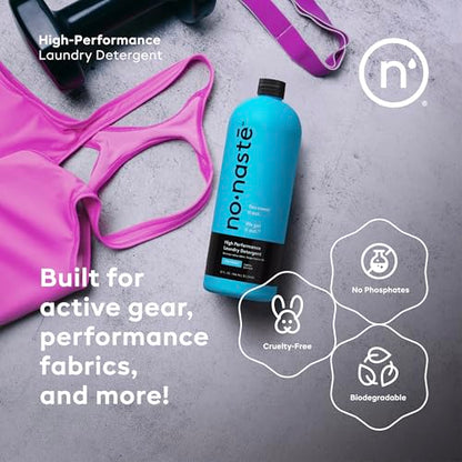 Nonaste Zen Fresh Activewear Laundry Detergent (32 Fl Oz, Pack of 1) – High Performance Detergent, Eliminates Trapped Sweat & Odors | Laundry Safe for Fabrics and Sportswear, Fresh Scent, 32 Loads - size: 32 Fl Oz (Pack of 1)