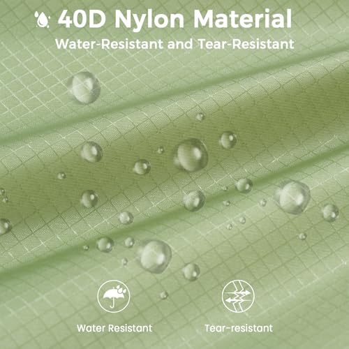 BAGAIL 6 Set Ultralight Compression Packing Cubes Packing Organizer for Travel Accessories Luggage Suitcase Backpack - color: Matcha Green40D, style: Mesh Pattern