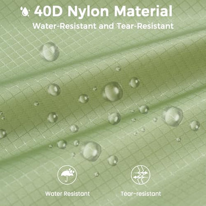 BAGAIL 6 Set Ultralight Compression Packing Cubes Packing Organizer for Travel Accessories Luggage Suitcase Backpack - color: Matcha Green40D, style: Mesh Pattern
