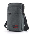 Travel Cell Phone Pouch Belt Pouch, Phone Holster Crossbody Bag with Shoulder Strap for iPhone Case Holder for Hand with Neck Lanyard Smartphone Walking Passport Wallet | with Shoulder Strap - color: Double dark grey