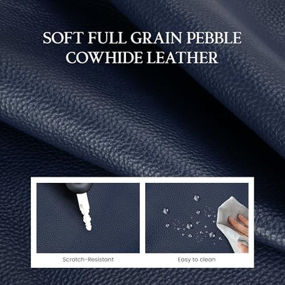 befen Genuine Leather Crossbody Bags for Women Medium Purse with Built in RFID Wallet Womens Soft Cross Body Purse - color: Navy Blue