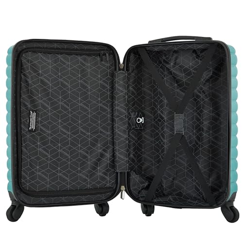 Travelers Club 22-Inch Gilroy Rolling Hardside Carry-On Luggage, Teal Blue - color: Teal Blue, size: 22-Inch