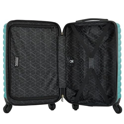 Travelers Club 22-Inch Gilroy Rolling Hardside Carry-On Luggage, Teal Blue - color: Teal Blue, size: 22-Inch