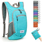 G4Free 10L/15L Hiking Backpack Lightweight Packable Hiking Daypack Small Travel Outdoor Foldable Shoulder Bag - color: Aqua, size: 10L