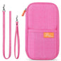 VanFn RFID Travel Passport Wallet, Family Passport Holder, Trip Document Organizer P.Travel Series (Rose Red) - color: Pure Rose Red