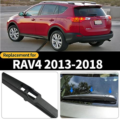 Rear Wiper Blade Assembly, Back Windshield Wiper Blades Arm Accessories Replacement for Toyota RAV4 2013-2018, Rear Wiper Blade and Arm Set for 2013 2014 2015 2016 2017 2018. - size: For Toyota RAV4 2013-2018
