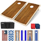 GoSports Portable Cornhole Sets, 8 Styles – Choose 4 x 2 ft or 3 x 2 ft - Boards Include 8 Bean Bags, Travel Case, and Game Rules - style: 4 x 2 ft Craftsman