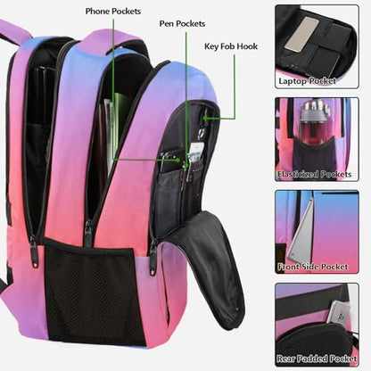 MATEIN Fashion Laptop Backpack 15.6 Inch, Anti Theft Slim Travel Backpack, Water Resistant Computer Bag for Men & Women - color: Tie-dye, size: 15.6 Inch
