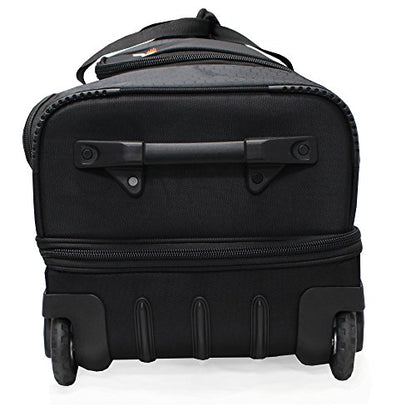 Pathfinder Gear 22 Inch Rolling Drop Bottom Duffel, Black, One Size - color: Black