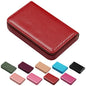 Business Credit Card Holders, Magnetic Sealing Anti Drop, PU Leather Debit Card Protector Organizer Case (Ruby Red) - color: Ruby Red