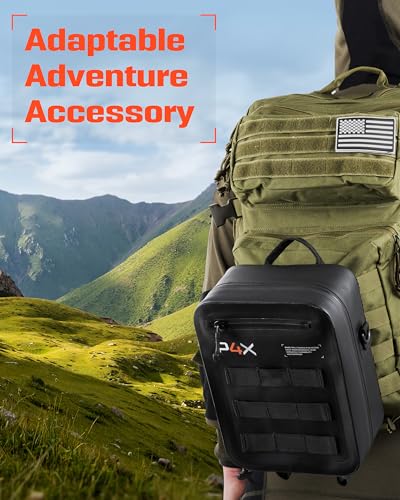 Waterproof Molle Pouch - Attach to Backpacks & Belts - Ideal EDC Pouch Organizer for Medical Gear, Flashlight, Firestarter, Phones and More - Rugged Carrier for Outdoor Travel & Adventure