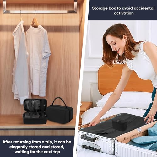 Vacuum Compression Bag with Travel Pump - Waterproof, Reusable, Hard Storage case, Portable Travel Bag Vacuum Bag Kit, Suitable for Camping, Gym, Beach, Moving (Black Bag + Pump) - color: Black Bag + Pump