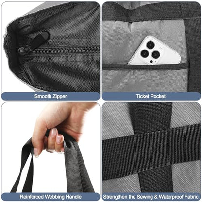 Pickmesh Large Insulated Cooler Bag with Thermal Foam Insulated Grocery Bags for Shopping Food Delivery
