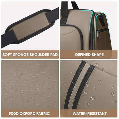 BALEINE Travel Garment Bag, Travel Suit Bag for Men, Water Resistant Carry on Garment Bag for Hanging Clothes, Garment Duffel Bag for Travel Business (Brown-Convertible) - color: Brown-Convertible