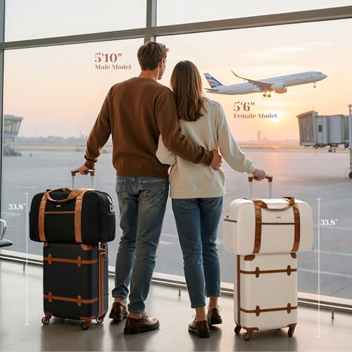Coolife Luggage Set 3 Piece Suitcase Set Carry On Luggage PC Hardside Luggage TSA Lock Spinner Wheels Telescopic Handle - color: Navy, size: 3 piece set (DB/TB/20)