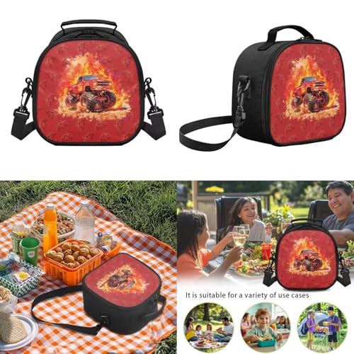 Kids Backpack Set for Boys,Off-road Vehicle School Bookbag and Pencil Case Bundle,Preschool Primary School Backpacks with Lunch Box and Pencil Case for Back to School Supplies - color: Off-road Vehicle -1