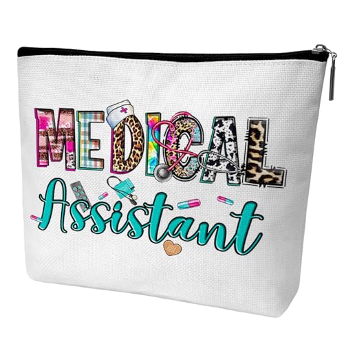 Nurse Graduation Gifts for Women, Nurse Medical Makeup Bag Appreciation Birthday Gifts for Nurses, Medical Assistant Travel Cosmetic Pouch Bags with Zipper - B05 - style: Leopard Medical Assistant